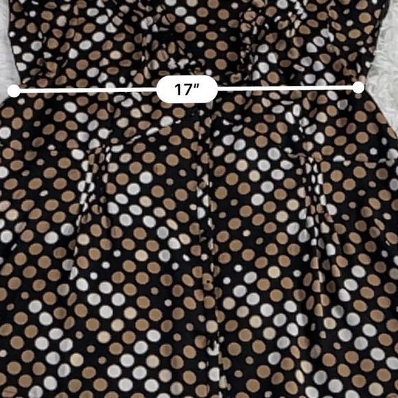 Women’s Apostrophe Multicolored Polka Dot Sleeveless Button Up Blouse (xl) EB12 - Picture 8 of 9